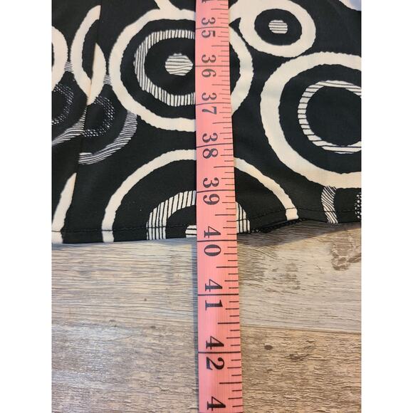 GNW size 8 women's black and white midi fit and flare dress - Picture 7 of 7